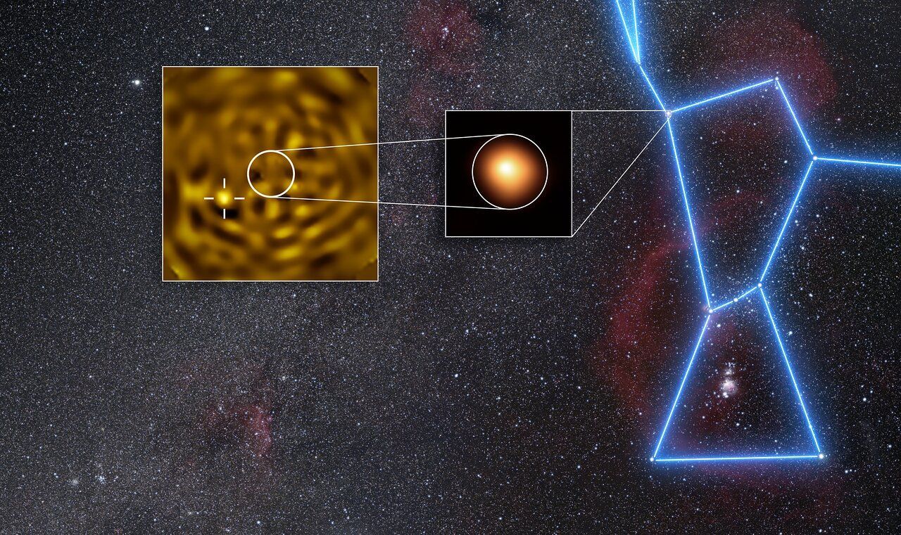  Une nouvelle image de l'étoile compagne de Bételgeuse
