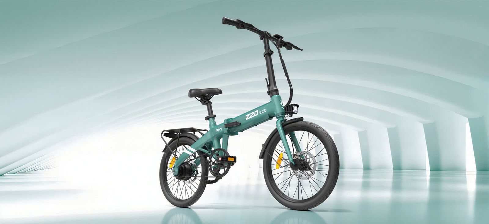 PVY Z20 Ultra : un vélo électrique pliant à courroie et transmission automatique !