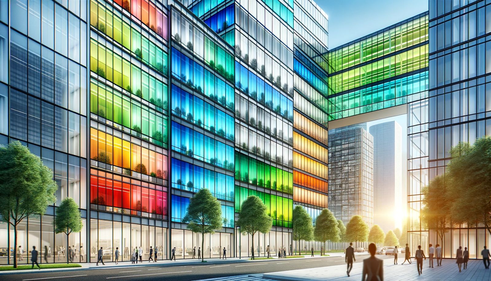 Des cellules solaires et vitrages capables de changer de couleur