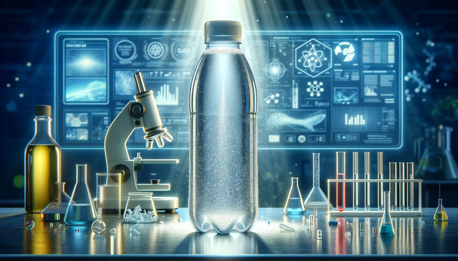 Des centaines de milliers de nanoplastiques mesurés dans l'eau en bouteille