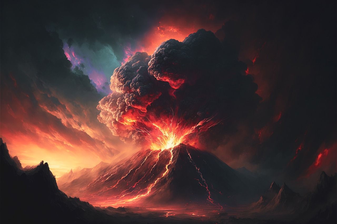 🌋 Um ciclo de carbono inexplicado causado por grandes erupções vulcânicas