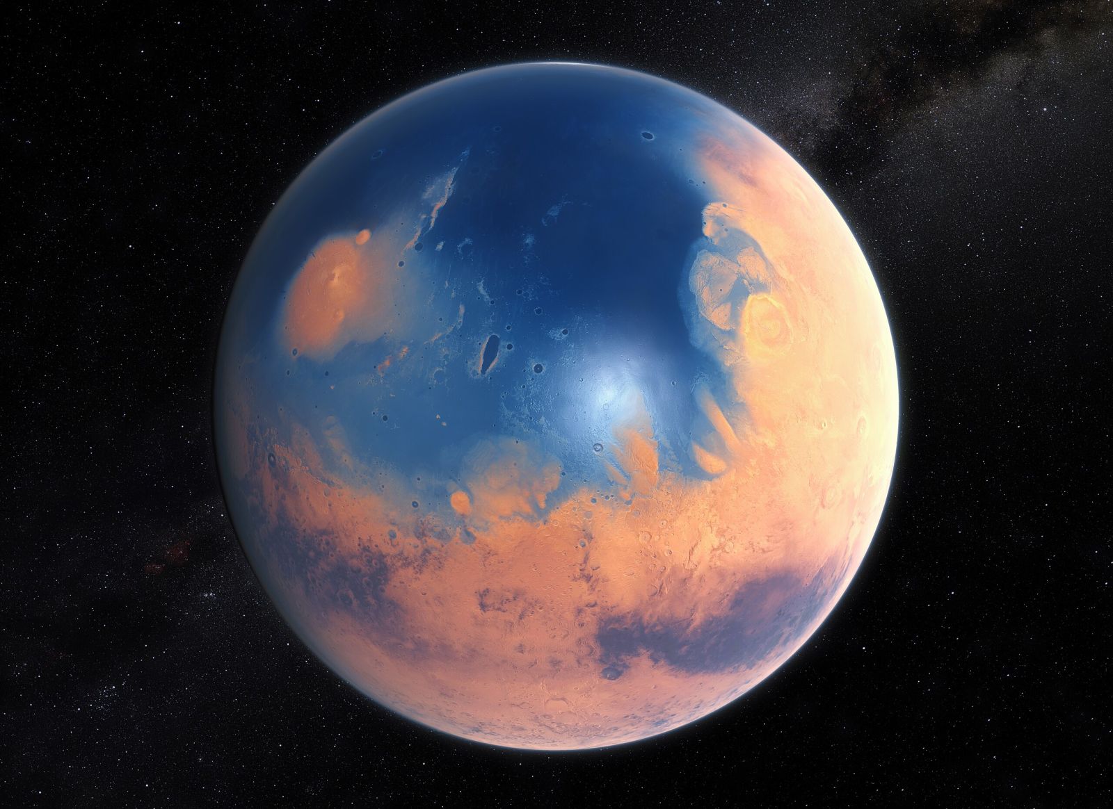 🌧️ Millions of years of continuous rain on the planet Mars