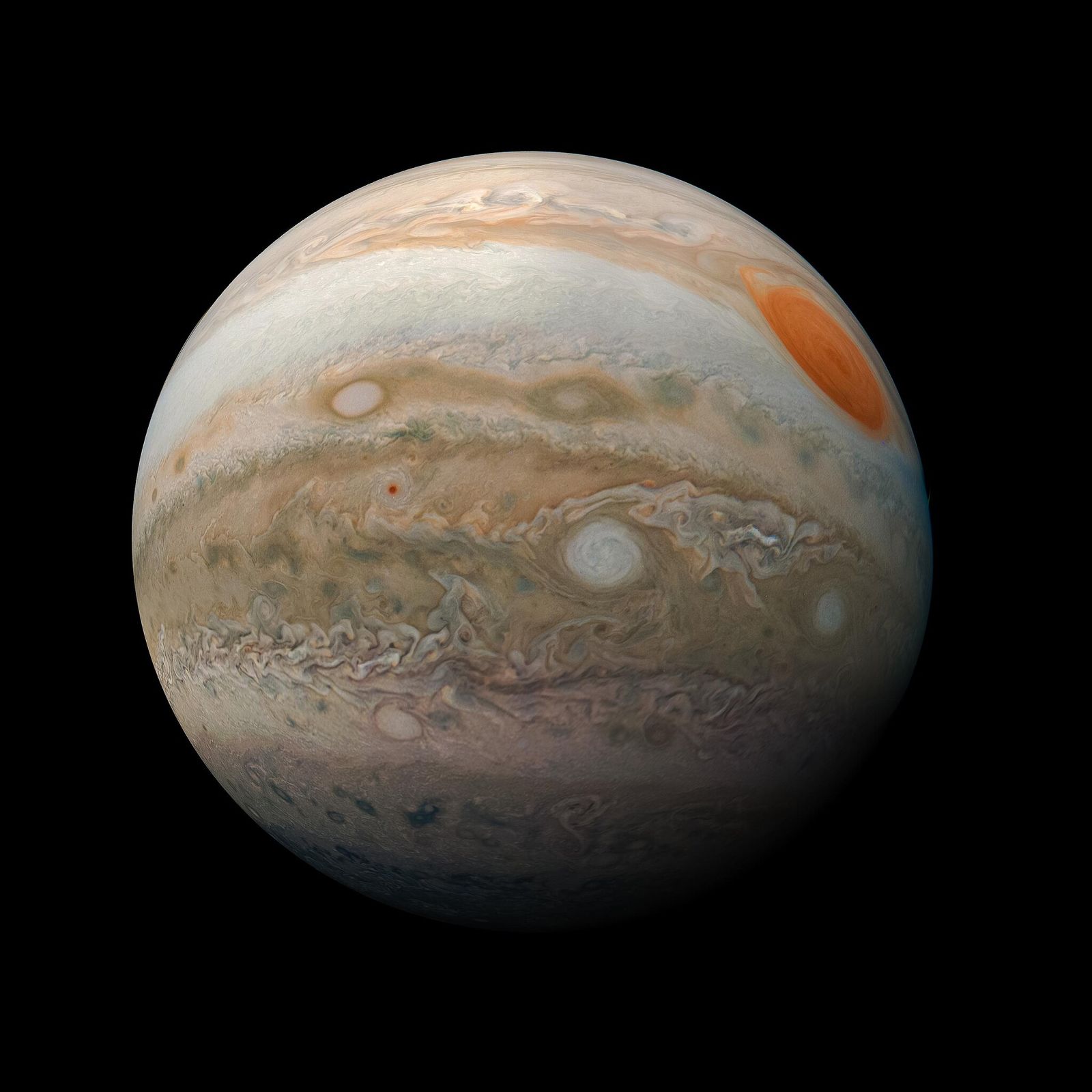 Voici la vitesse des vents et nuages sur Jupiter, mesurée depuis la Terre