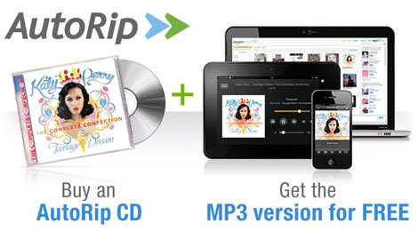 Amazon AutoRip: le MP3 offert de chaque CD acheté depuis 1998