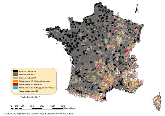 Rapport ARCEP sur la couverture et la qualité des services mobiles
