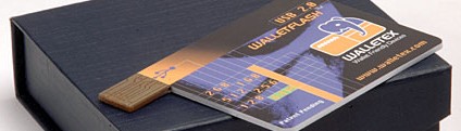 Une mémoire flash en forme de carte de crédit