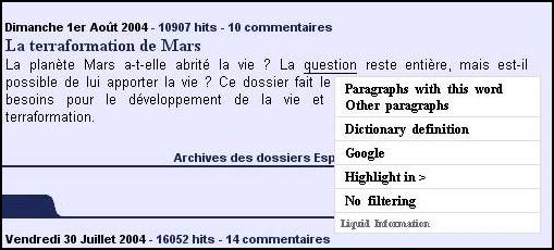 Rendre l’information liquide