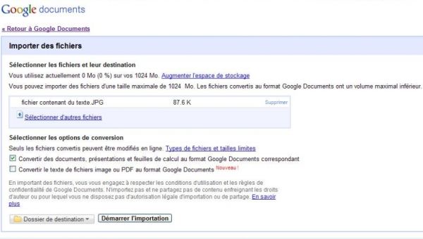 Google intègre la reconnaissance optique de caractère dans Google Docs