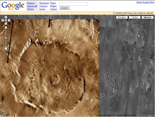 Après la Terre et la Lune voici désormais Google Mars
