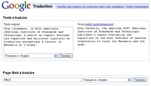 Les statistiques au secours de la traduction automatique