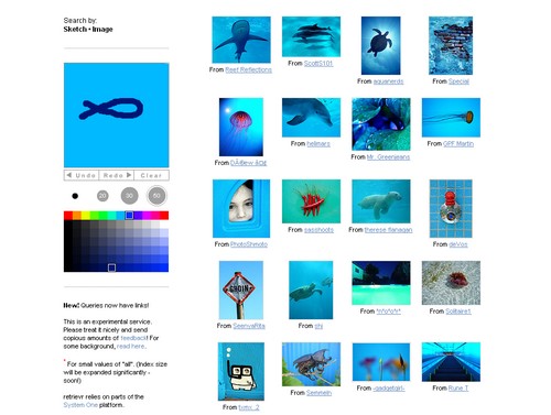 Retrievr: dessiner un croquis pour trouver une image