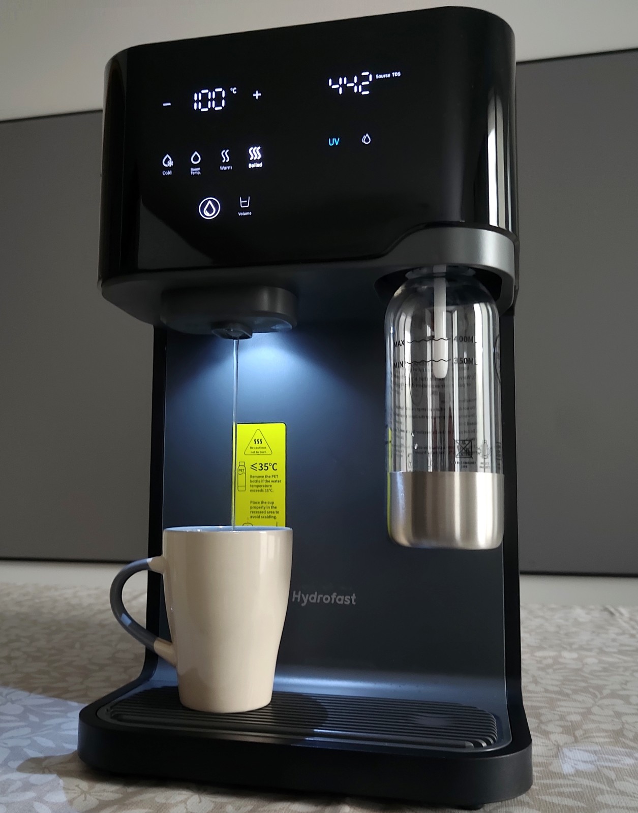 Test Hydrofast C300 : eau filtrée, froide, chaude et gazeuse avec un seul appareil