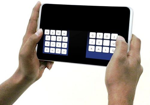 Un clavier "KALQ" ergonomique pour écrans tactiles