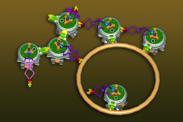 Les swarmanoids: des essaims de robots autonomes