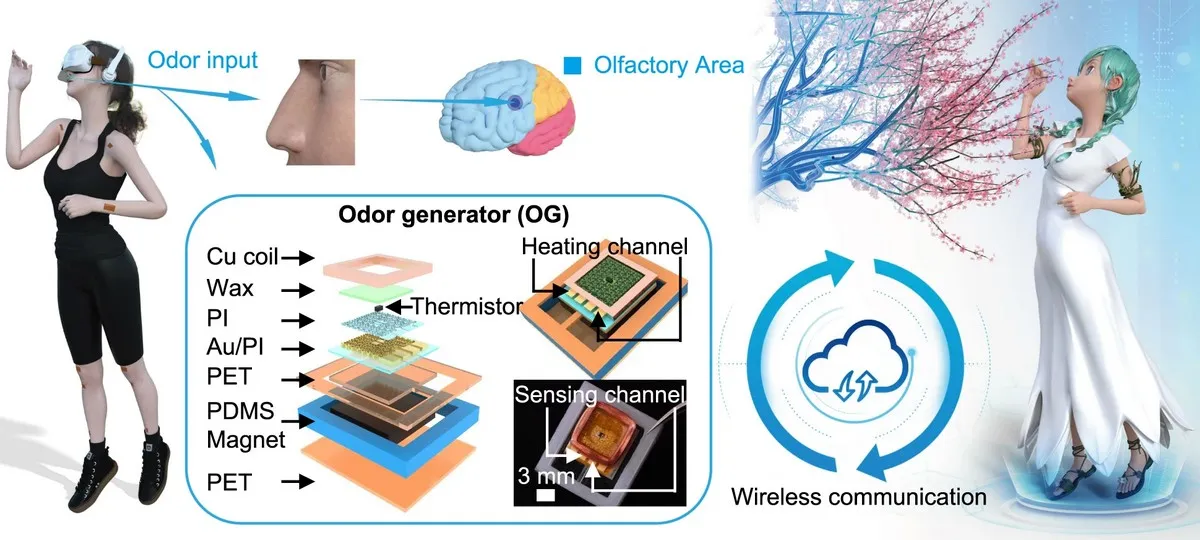 Invention d'un système de retour olfactif pour une meilleure immersion en réalité virtuelle