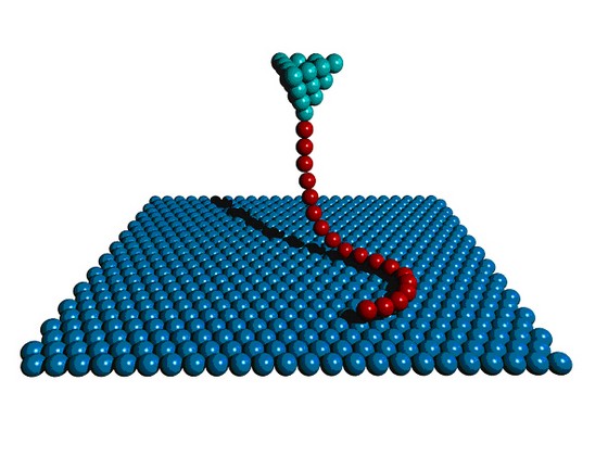Première mesure de la conductance d’un nanofil long
