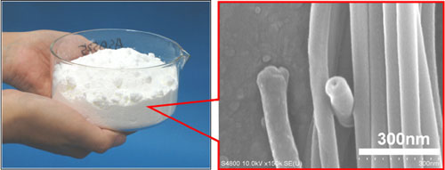 Production de nanotubes de carbone blancs en grande quantité