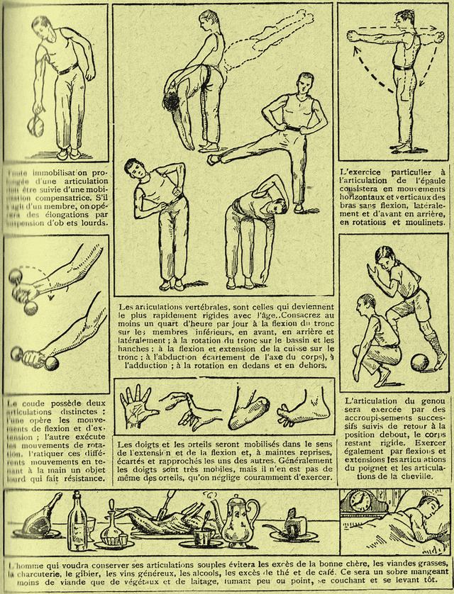 Rétro 1933 : Conservez des articulations souples !
