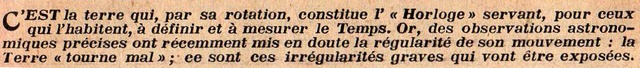 Rétro 1930: Comment s'établit la mesure du temps