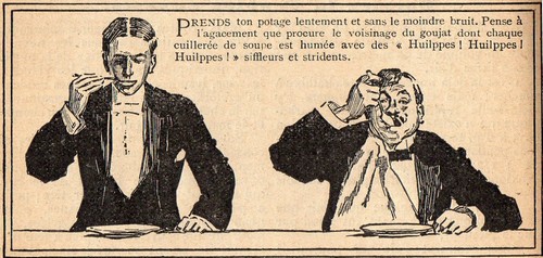 Rétro 1909: Bien se tenir à table