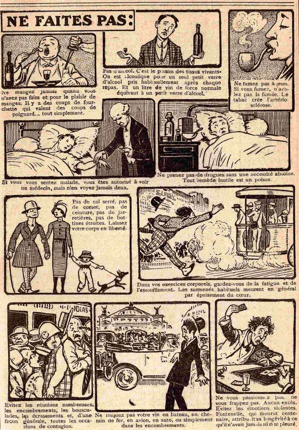 Rétro 1926 : Pour vivre 100 ans, ne faites pas…