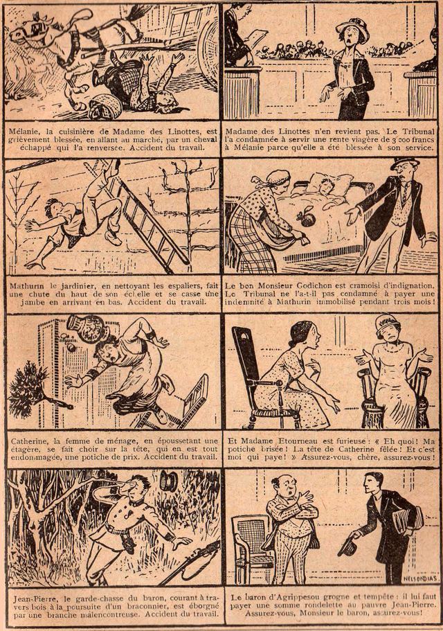 Rétro 1925: Attention aux accidents du travail !