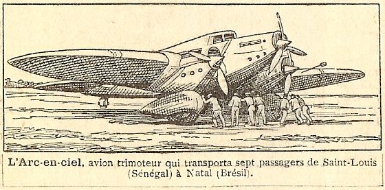 Rétro 1933 : La traversée de l’Atlantique Sud par l’Arc-en-Ciel