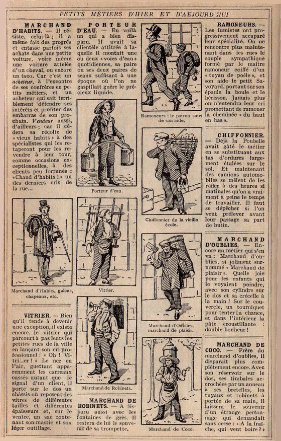 Rétro 1934 : Les petits métiers d’hier et d’aujourd’hui (3/4)