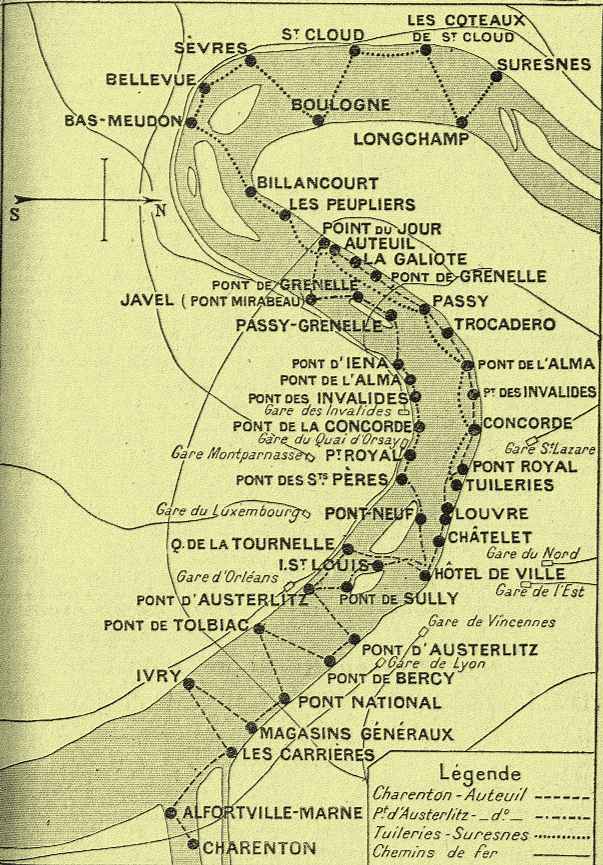 Rétro 1900 : La Seine en bateau parisien