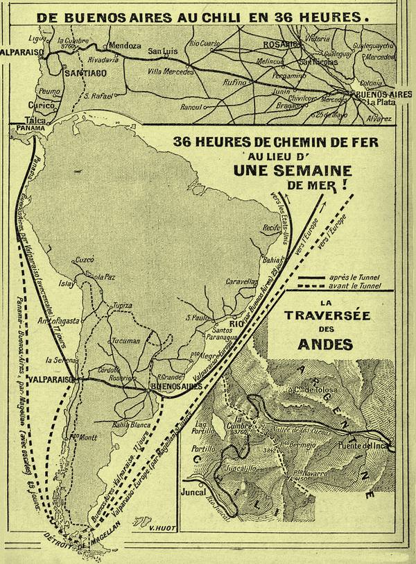Rétro 1910 : Le premier tunnel sous les Andes