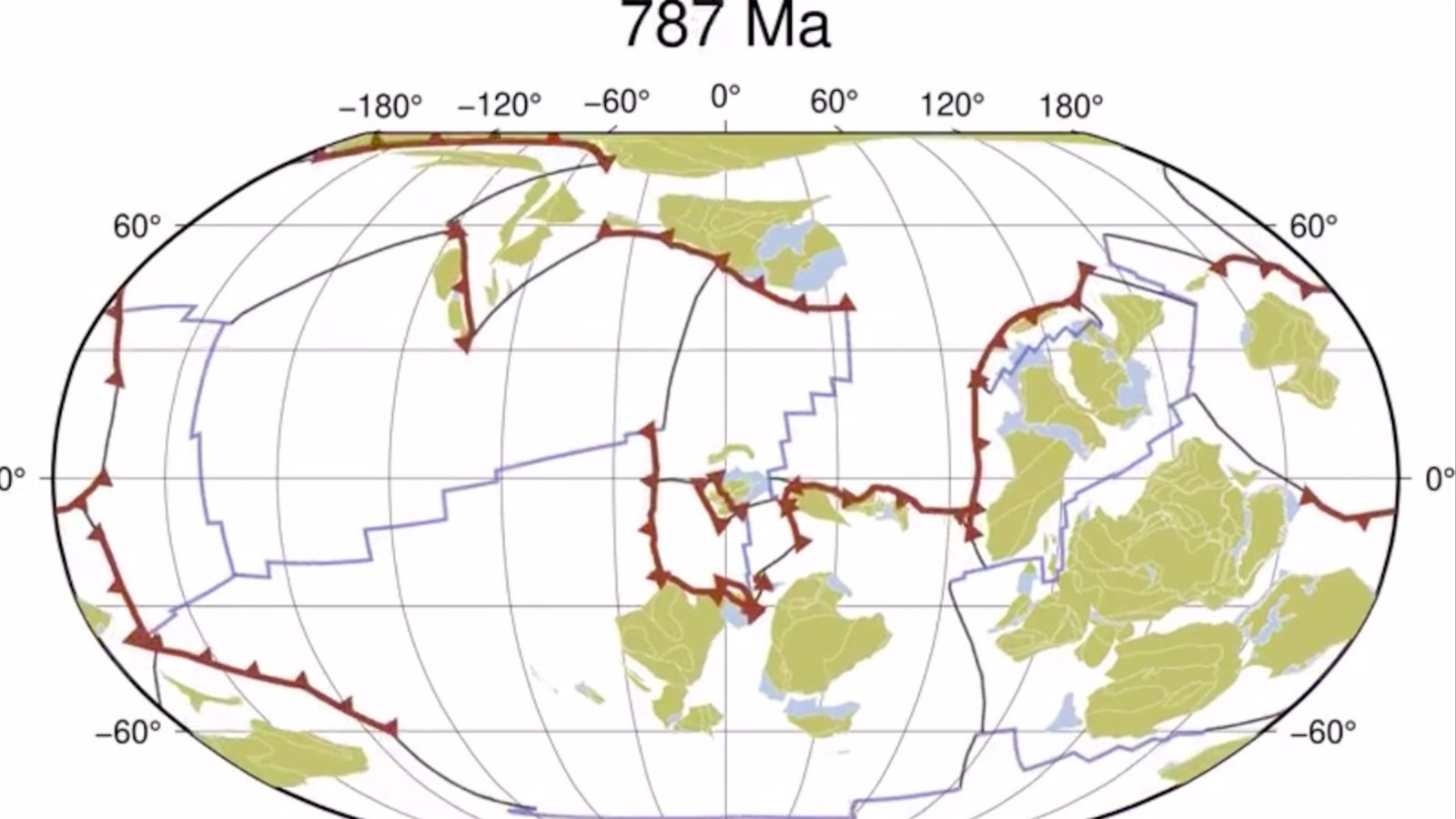 Vidéo: Un milliard d’années de dérive des plaques tectoniques en 40 secondes