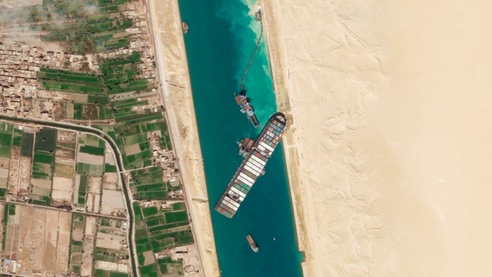 Le canal de Suez remercie la Lune