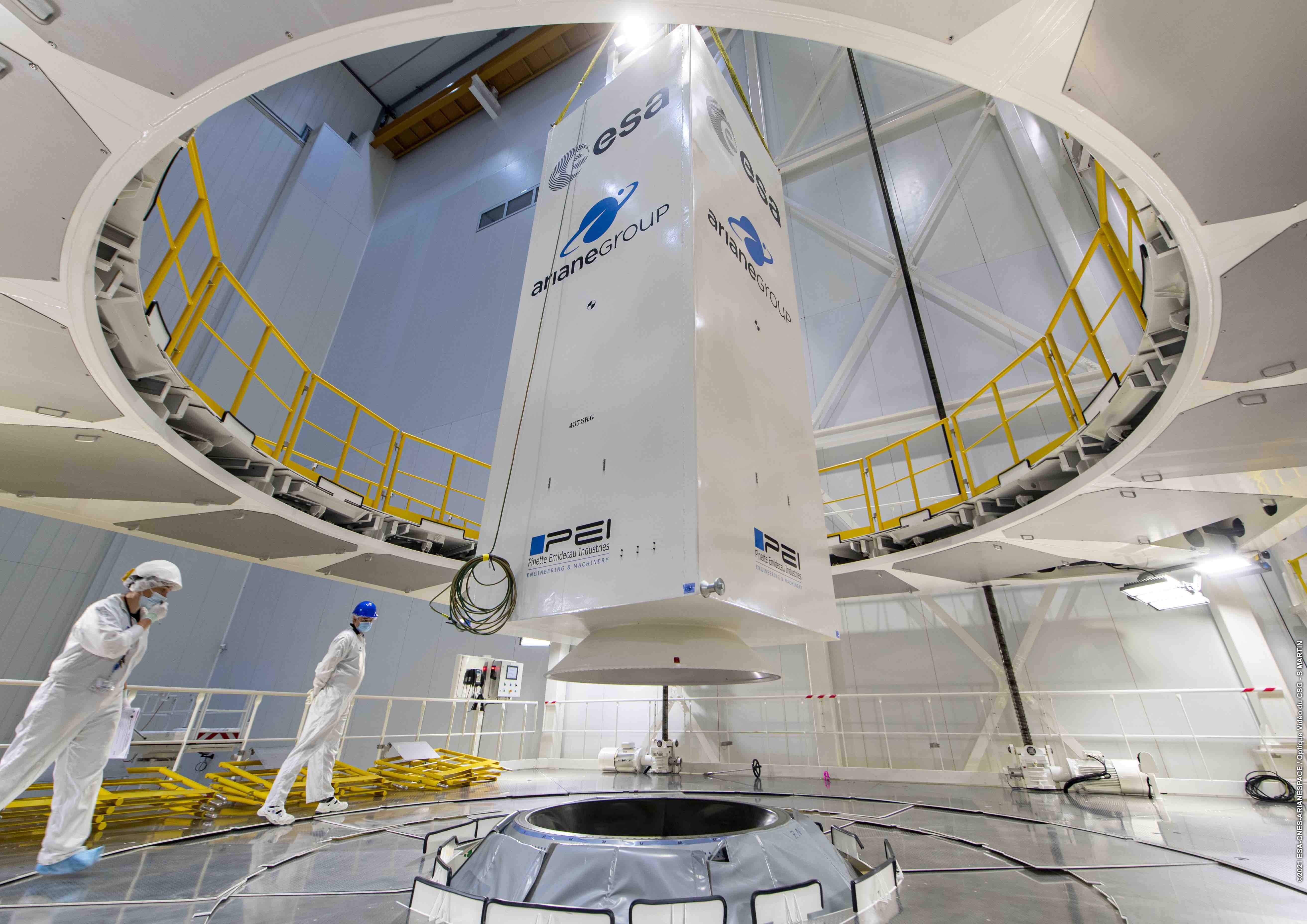 Ariane 6: un nouveau système d’intégration pour la coiffe