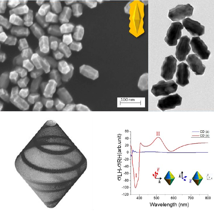 Des nanoparticules métalliques chirales grâce à leur surface