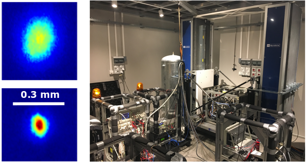 Une expérience d'atomes ultra-froids en chute libre dans un laboratoire