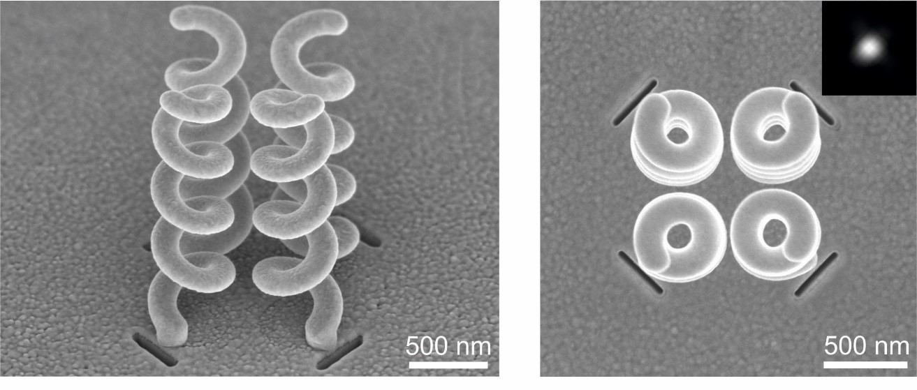 Polariser la lumière à très petite échelle grâce aux vortex plasmoniques
