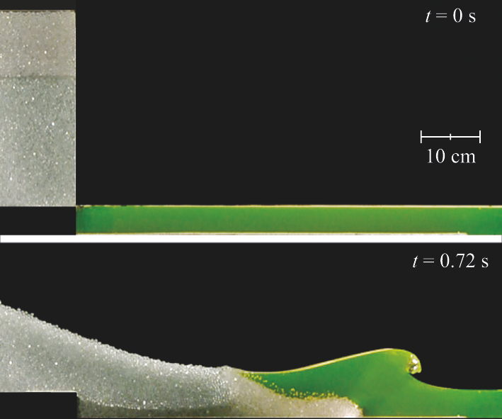 Vidéo: des tsunamis générés à l’échelle du laboratoire