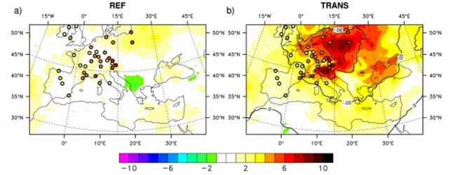 Les aérosols sulfatés et le changement climatique en Europe