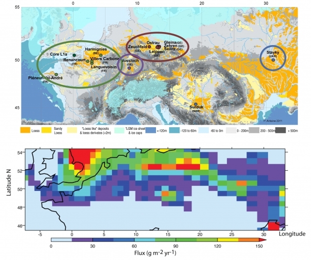 Émission et dépôt de poussière en Europe durant la dernière période glaciaire