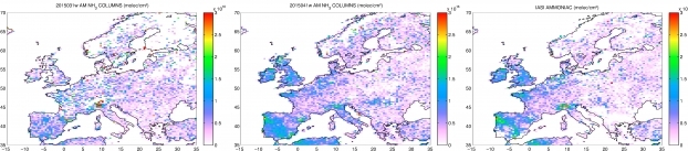 Surveillance par satellite en quasi temps réel des émissions d'ammoniac
