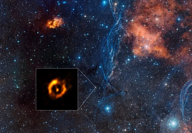 L'image la plus détaillée à ce jour d'un disque de poussière autour d'une étoile vieillissante