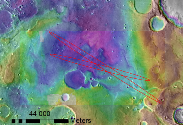 Choix du site final pour l'atterrissage du Rover Exomars 2020