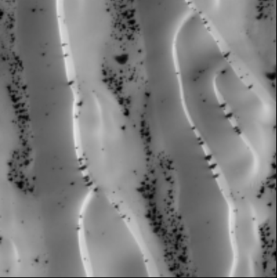 De la glace transparente sur Mars !