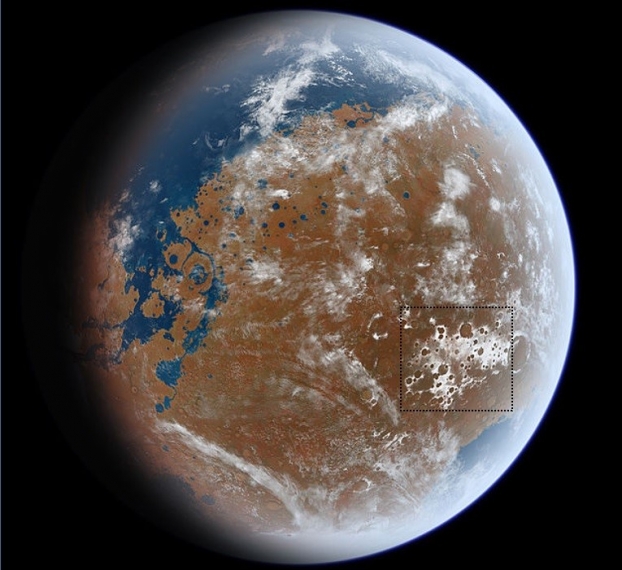 Des glaciers antiques sur Mars !