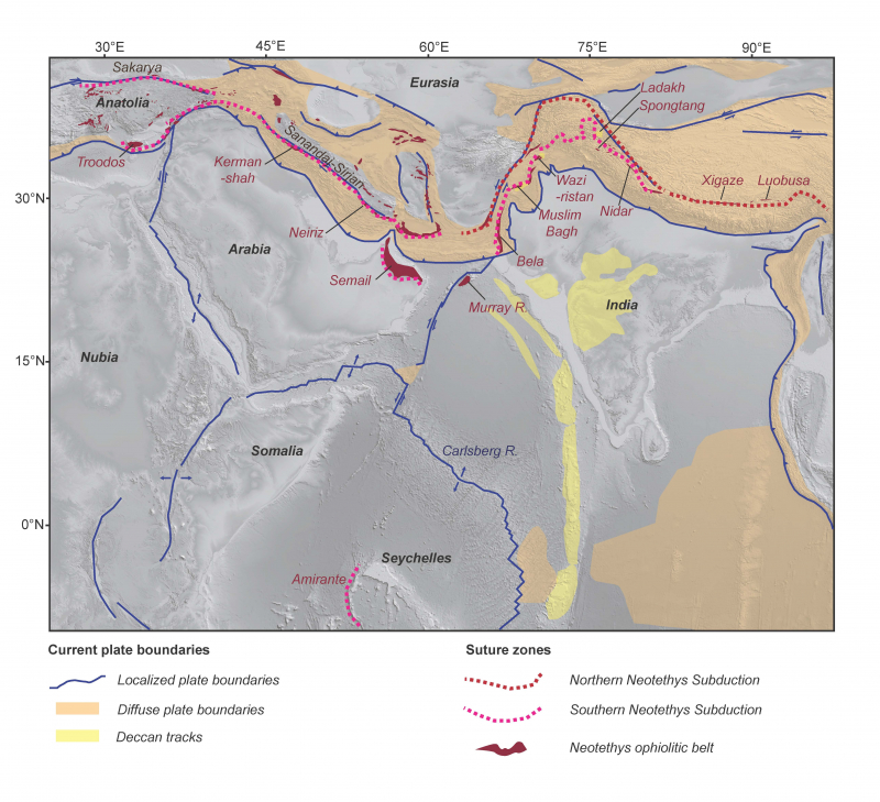 La fermeture de l’océan Néotéthys