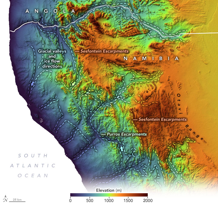Des fjords glaciaires dans le désert de Namibie !