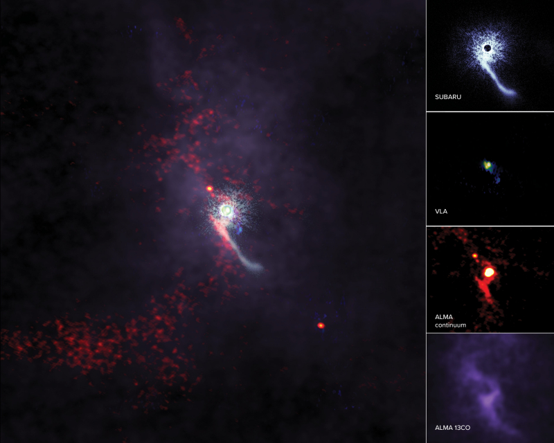 Le télescope ALMA révèle la présence d’un “intrus” lors d’un survol stellaire