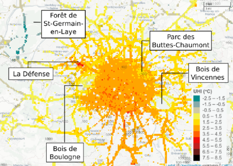 Étudier l’îlot de chaleur urbain grâce aux véhicules connectés