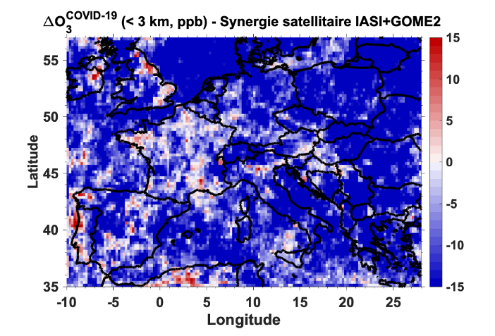 Évolution de la pollution à l’ozone en Europe lors du premier confinement de la pandémie de Covid-19
