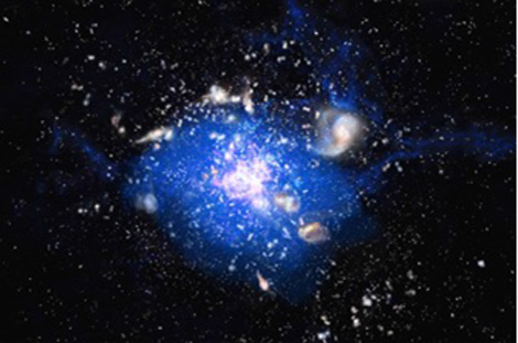 Les galaxies massives se nourrissent de nuages géants de gaz froid